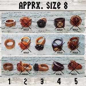 Handmade Wooden Rings
